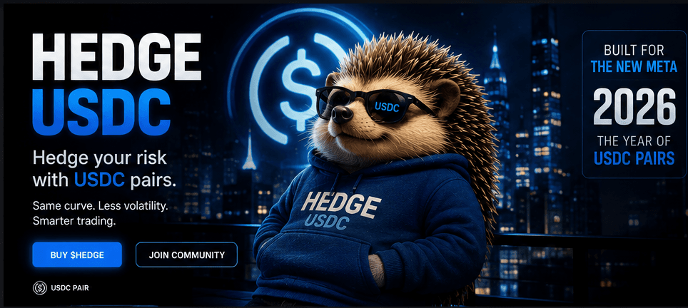 HEDGE USDC hero banner