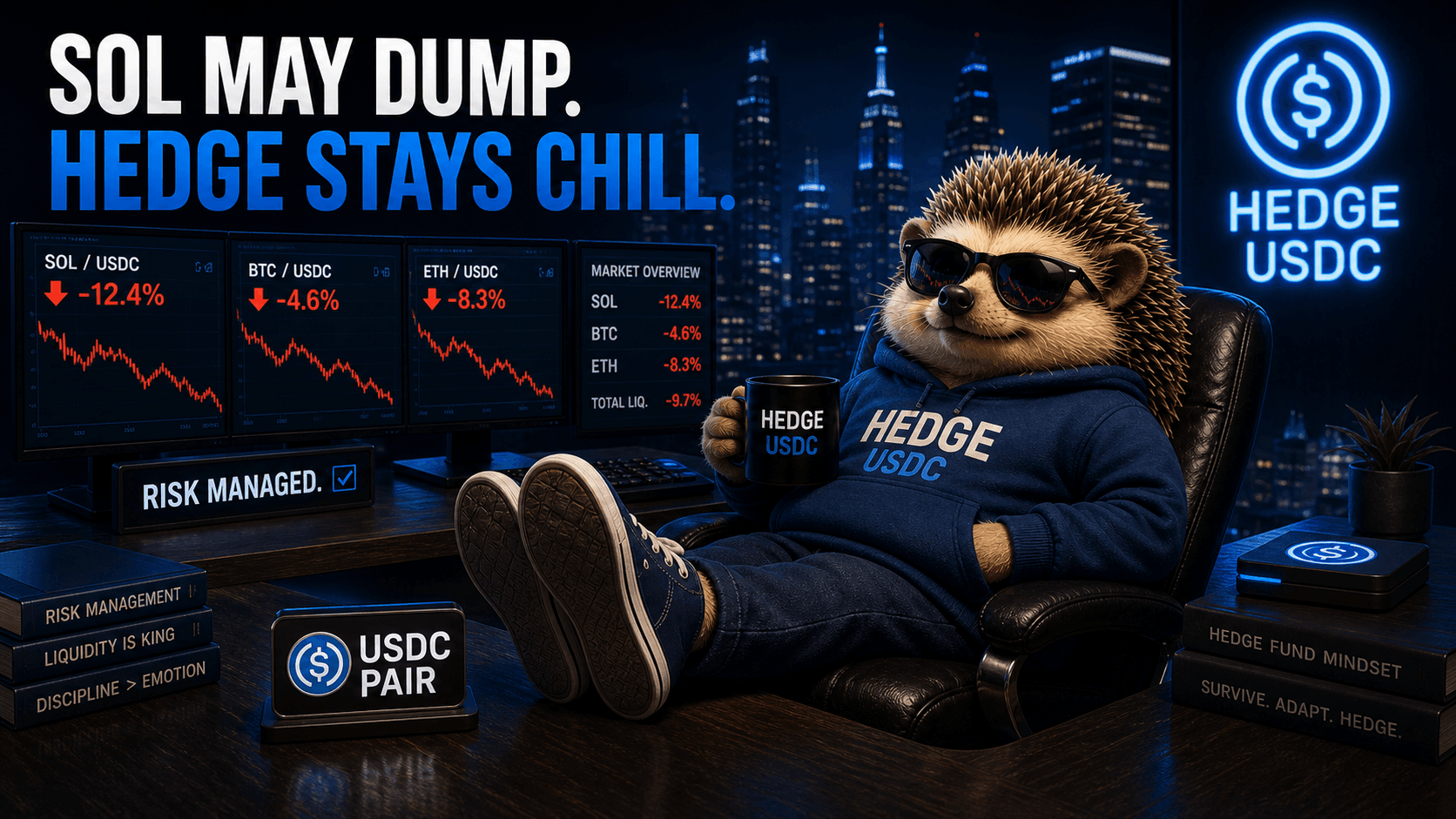 HEDGE trading room